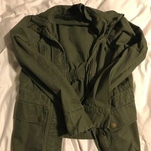 Love tree army green jacket